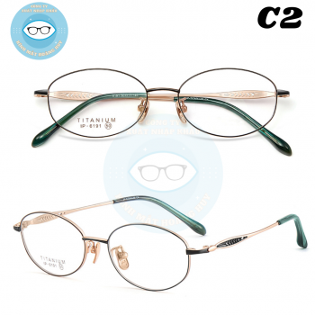 Gọng kính kim loại mã 6191